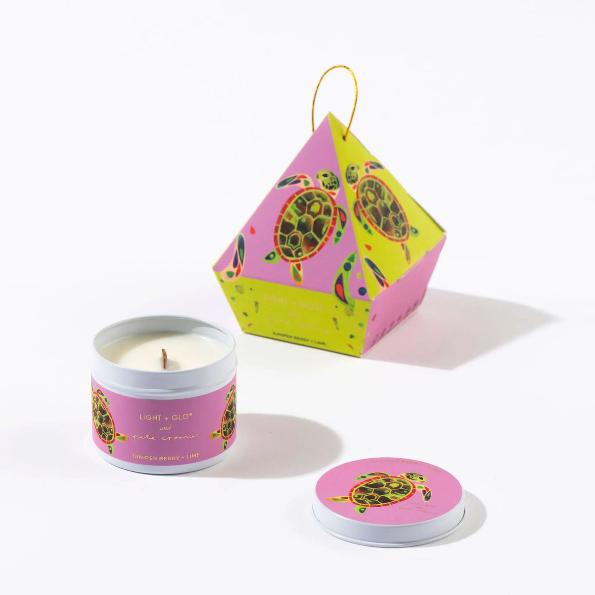 Pete Cromer Hanging Bauble - Travel Tin Candle - Juniper Berry